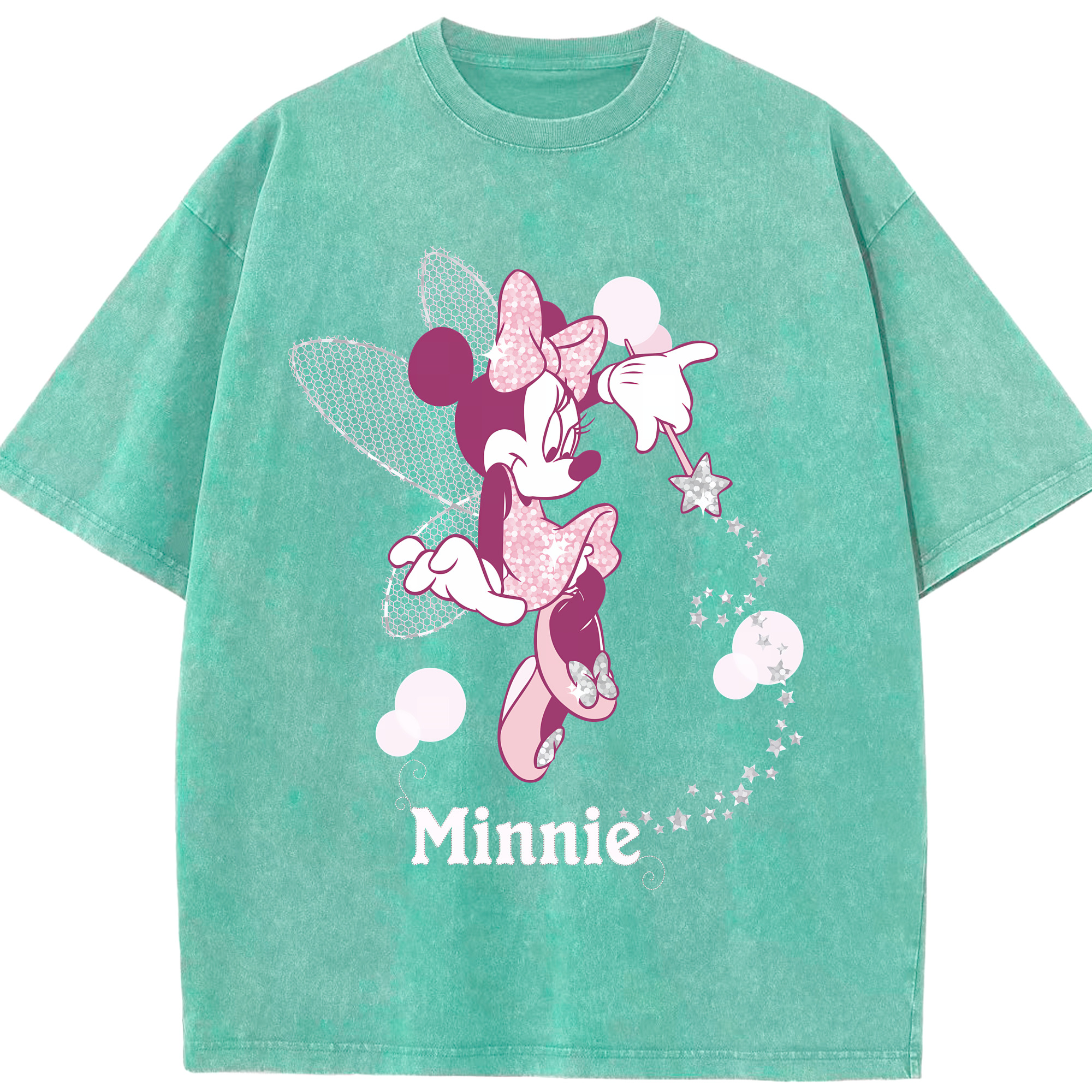 （画像用） ミッキーマウス Mickey Mouse 綿100% ヴィンテージ風 半袖Tシャツ（フロントプリント）